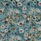 1 Yard Stretch Cotton Sateen Blue Floral Passing of Adonis Print Fabric